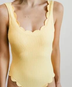 BJB Sunshine Scalloped One Piece | Yellow Swim