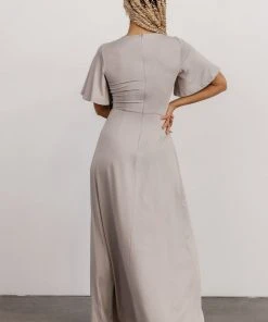 DD Sybil Maxi Dress | Light Gray Dresses