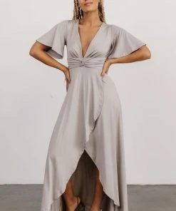 DD Sybil Maxi Dress | Light Gray Dresses