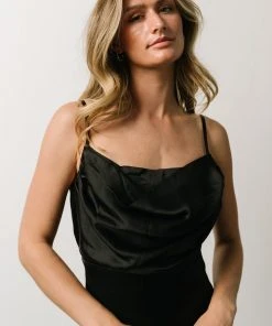 SL Sydney Satin Gown | Black Dresses