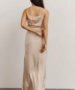 SL Dresses Sydney Satin Gown | Champagne