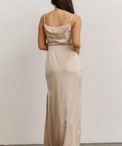 SL Dresses Sydney Satin Gown | Champagne