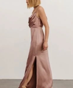 SL Sydney Satin Gown | Dusty Mauve