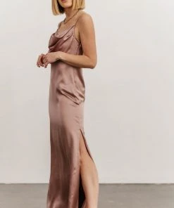 SL Sydney Satin Gown | Dusty Mauve
