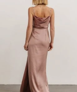 SL Sydney Satin Gown | Dusty Mauve