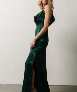 SL Sydney Satin Gown | Emerald