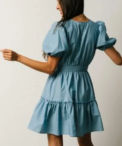 FT Tess Short Dress | Chambray Dresses