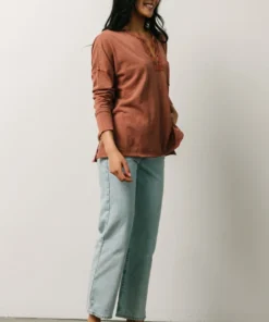 IL Thatcher Long Sleeve Top | Clay Boho 11 IL Thatcher Long Sleeve Top | Clay Boho