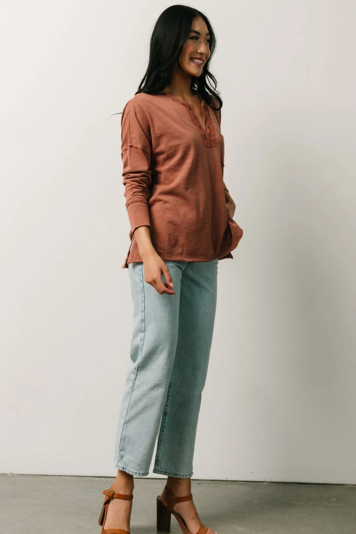 IL Thatcher Long Sleeve Top | Clay Boho 4 IL Thatcher Long Sleeve Top | Clay Boho