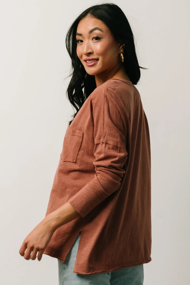 IL Thatcher Long Sleeve Top | Clay Boho 6 IL Thatcher Long Sleeve Top | Clay Boho