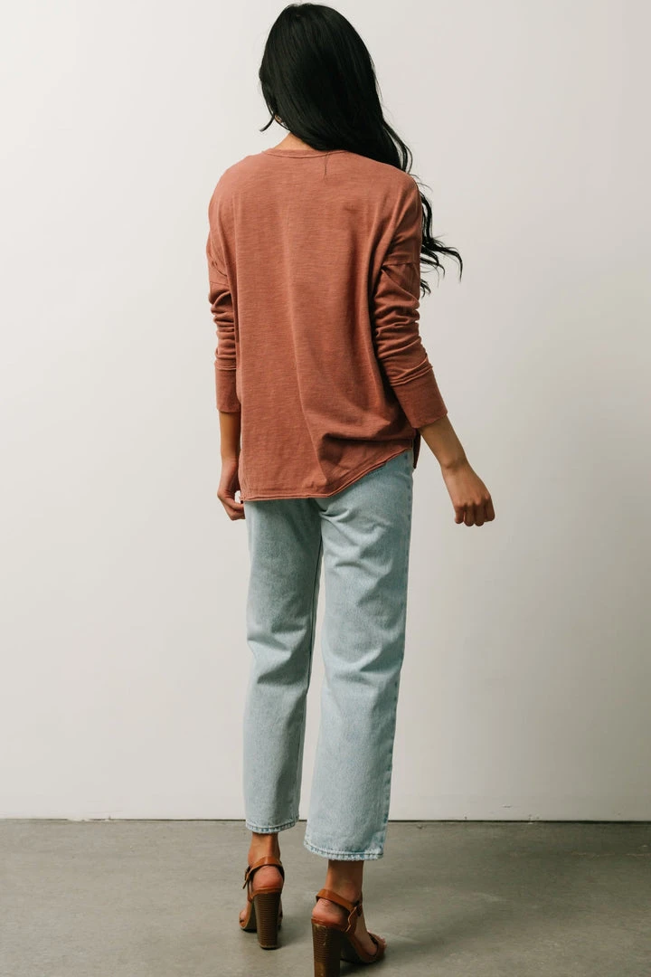 IL Thatcher Long Sleeve Top | Clay Boho 3 IL Thatcher Long Sleeve Top | Clay Boho