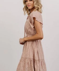 IL Trixie Tie Neck Mini Dress | Dusty Rose Dresses 9 IL Trixie Tie Neck Mini Dress | Dusty Rose Dresses