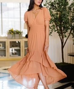 BB Custom Tuscany High-Low Dress | Dusty Melon