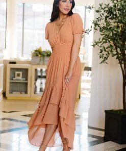 BB Custom Tuscany High-Low Dress | Dusty Melon