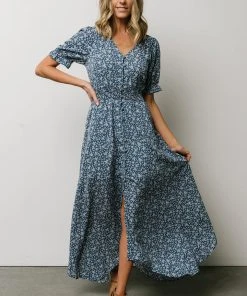 HAY Robyn Maxi Dress | French Blue Floral Dresses