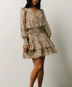 DF Ultima Mini Dress | Taupe Leopard Print 13 DF Ultima Mini Dress | Taupe Leopard Print