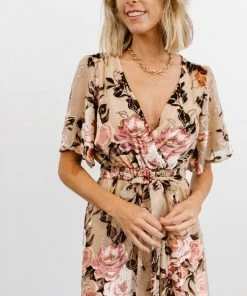 BB Custom Dresses Uma Velvet Maxi Dress | Floral Shimmer