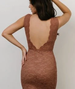 LD Valentine Sparkle Maxi Dress | Copper
