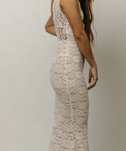 LD Valentine Sparkle Maxi Dress | White Dresses