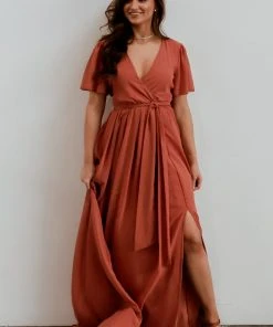 RR Vaughnie Maxi Dress | Dusty Clay