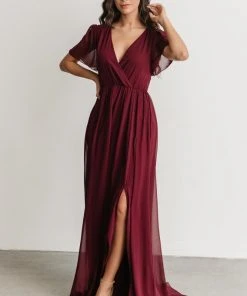 RR Vaughnie Maxi Dress | Merlot