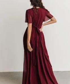 RR Vaughnie Maxi Dress | Merlot