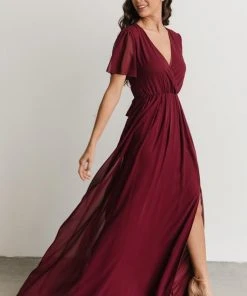 RR Vaughnie Maxi Dress | Merlot