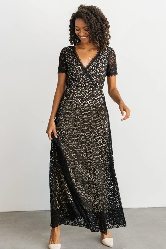 RR Venice Lace Maxi Dress | Black 7 RR Venice Lace Maxi Dress | Black