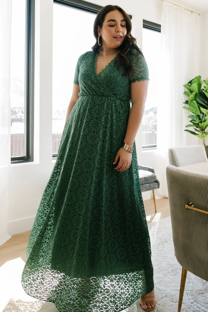 RR Venice Lace Maxi Dress | Green 1 RR Venice Lace Maxi Dress | Green
