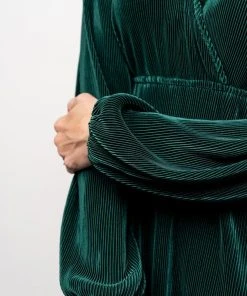 BB Custom Venus Pleated Maxi Dress | Forest Dresses