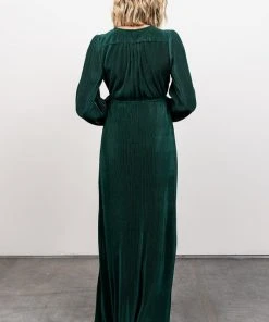 BB Custom Venus Pleated Maxi Dress | Forest Dresses