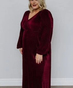 BB Custom Dresses Venus Pleated Maxi Dress | Mulberry