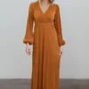 BB Custom Venus Pleated Maxi Dress | Saffron Dresses