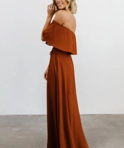 BB Custom Victoria Off Shoulder Maxi Dress | Spice Dresses