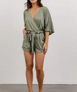 DD Boho Vince Romper | Dusty Sage