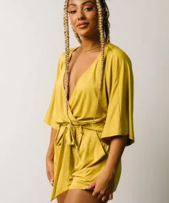 DD Vince Romper | Tuscan Yellow Boho