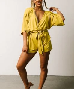 DD Vince Romper | Tuscan Yellow Boho