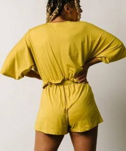 DD Vince Romper | Tuscan Yellow Boho