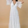 BB Custom Dresses Wanderlust Lace Maxi Dress | White