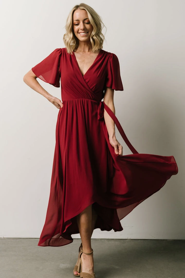 Soi Waverly Wrap Dress | Berry 1 Soi Waverly Wrap Dress | Berry