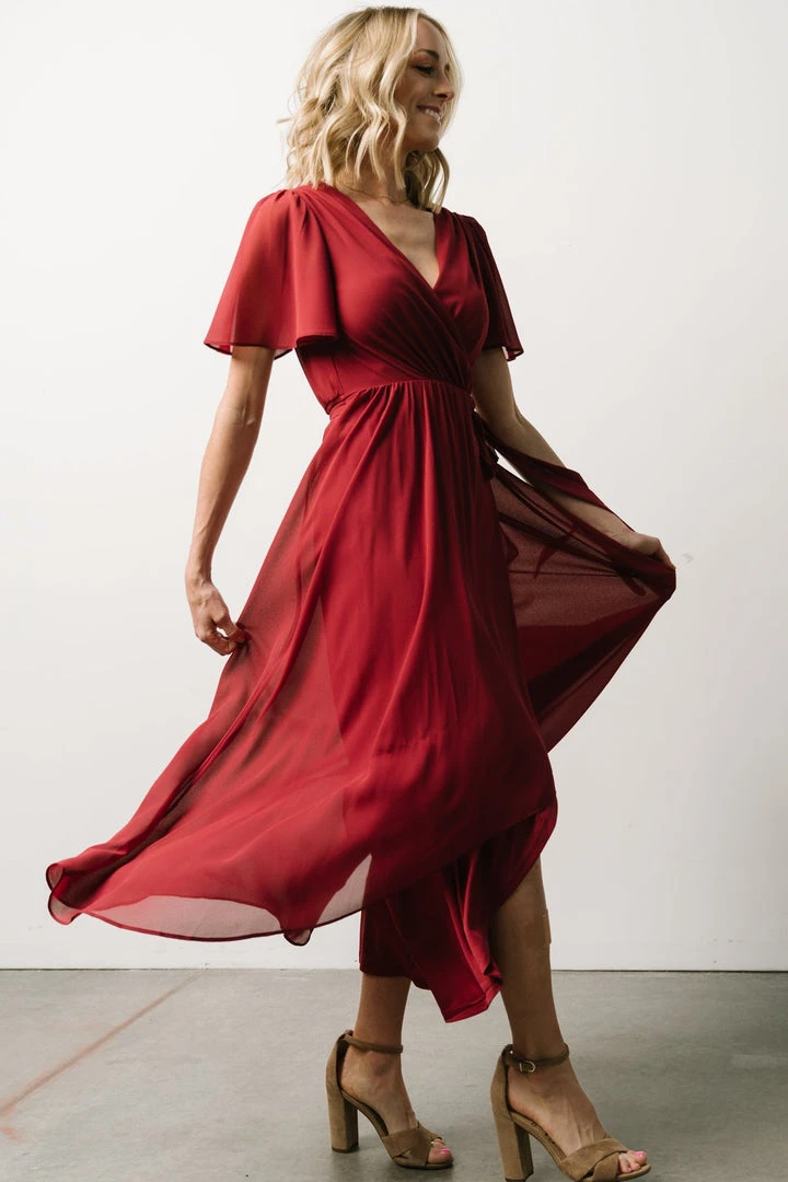 Soi Waverly Wrap Dress | Berry 6 Soi Waverly Wrap Dress | Berry