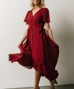 Soi Waverly Wrap Dress | Berry 10 Soi Waverly Wrap Dress | Berry