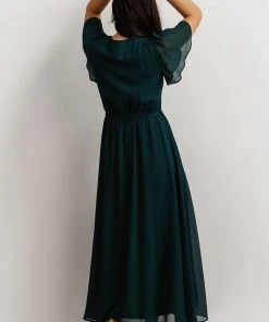 Soi Dresses Waverly Wrap Dress | Emerald