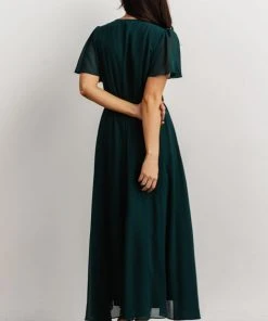Soi Dresses Waverly Wrap Dress | Emerald