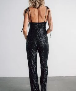 RR Willett Sequin Jumpsuit | Black