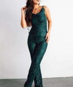 RR Shop By Style Willett Sequin Jumpsuit | Emerald