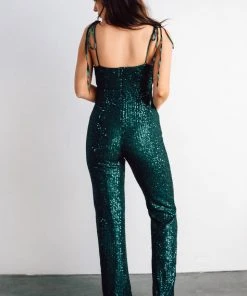 RR Shop By Style Willett Sequin Jumpsuit | Emerald