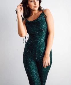 RR Shop By Style Willett Sequin Jumpsuit | Emerald