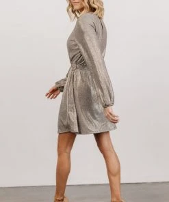 DF Xyla Sparkle Mini Dress | Silver