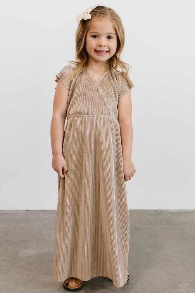 BB Custom Youth Athena Pleated Maxi Dress | Gold Dresses 10 BB Custom Youth Athena Pleated Maxi Dress | Gold Dresses